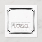Logo Doodle Stud Ohrringe Square Card 01 Pack 25 Telefonnummerkarte (Vorderseite)