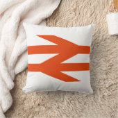 Logo Doppelter Pfeil der British Rail Kissen (Decke)