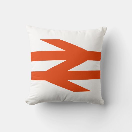 Logo Doppelter Pfeil der British Rail Kissen (Vorderseite)