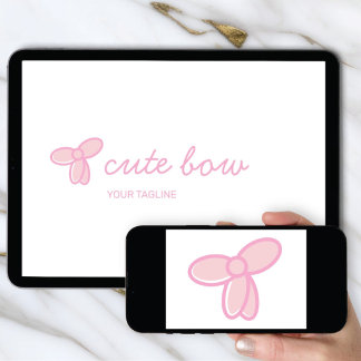 Logo Download Cute Bow | Boutique & Beauty Icon Einladung