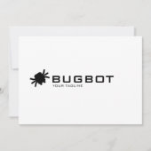 Logo Download Robotic Bug Logo | Tech Brand Einladung (Vorderseite)