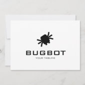 Logo Download Robotic Bug Logo | Tech Brand Einladung (Vorderseite)