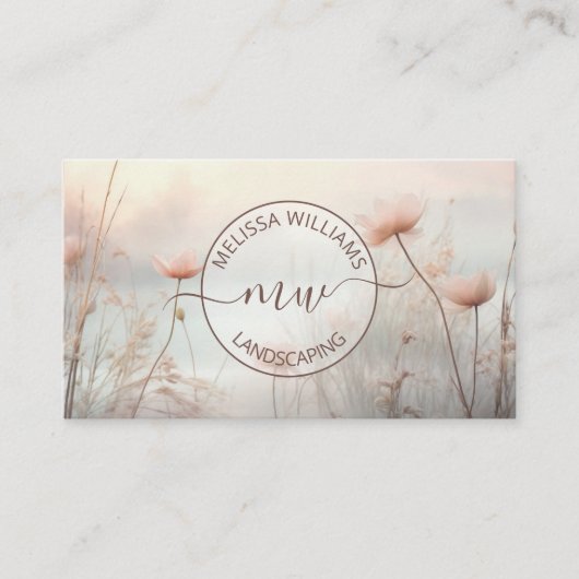 Logo "Dreamy Wildblumen" Visitenkarte (Vorderseite)