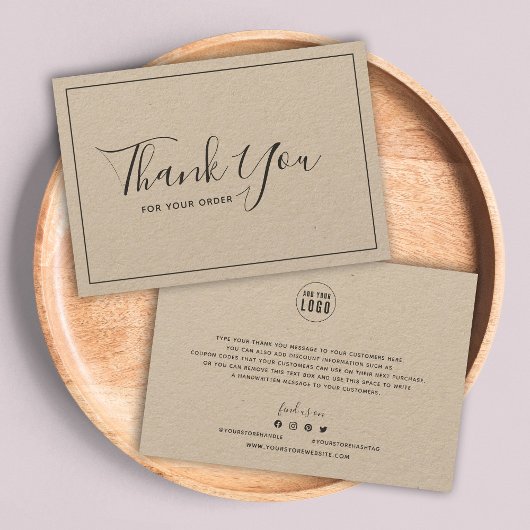 Logo dunkelgraue Grenze hinzufügen Danke Rustic Kr