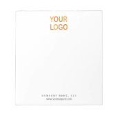 LOGO Editor für benutzerdefiniertes Business-Brand Notizblock (Vorderseite)