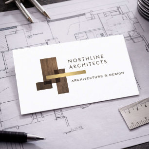 Logo einer modernen Architektenfirma Visitenkarte