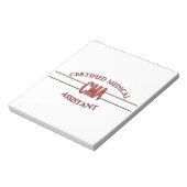 LOGO eines zertifizierten medizinischen Assistente Notizblock (Rotiert)