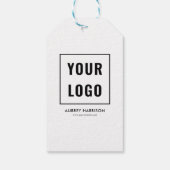 Logo einfach Beruflich Geschenkanhänger (Rückseite)