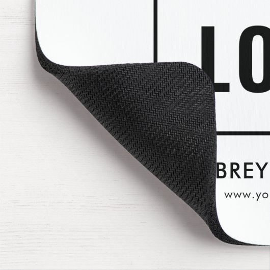 Logo einfach Beruflich Mousepad (Ecke)