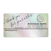 Logo einfach danke für das Mailing-Label (Vorne)