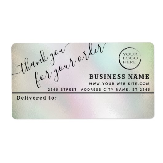 Logo einfach danke für das Mailing-Label (Vorne)