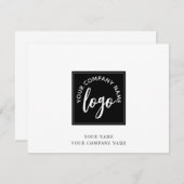 Logo-Einfache Note-Karte Mitteilungskarte (Vorne/Hinten)