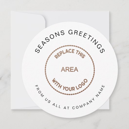 Logo Einfache QR Code für Unternehmen Weihnachten (Vorderseite)