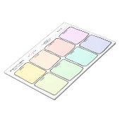 Logo Einfache Tränenpflaster Wochenplaner Notizblock (angewinkelt)