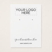 Logo Elegante Script-benutzerdefinierte Earring-Ka (Vorderseite)