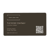 Logo elegantes modernes minimalist QR Code (Vorne)