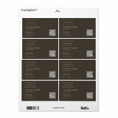 Logo elegantes modernes minimalist QR Code (Vorne)