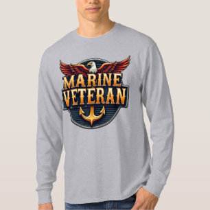 Logo-Emblem für Veteranen des Marine Corps T-Shirt