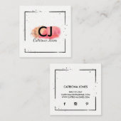 ★ Logo entwarf nur Quadrat Quadratische Visitenkarte (Vorne/Hinten)