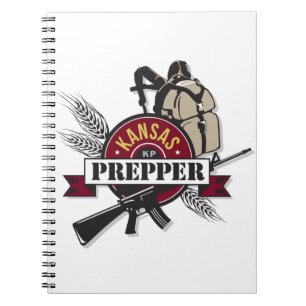 Logo-Entwurf Kansas Prepper Notizblock