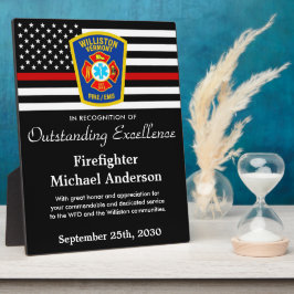 Logo-Erkennungspreis für die Feuerwehr in der Feue Fotoplatte