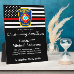 Logo-Erkennungspreis für die Feuerwehr in der Feue Fotoplatte