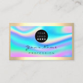 Logo Eyelash Makeup Artist Friseur Holograph Visitenkarte (Vorderseite)