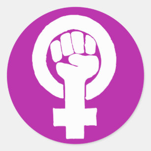 Logo, Feminist/feminista, Gleichheit/igualidad: Runder Aufkleber