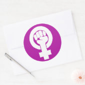 Logo, feministisch / feminista, Gleichheit / igual Runder Aufkleber (Umschlag)