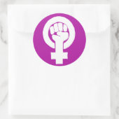 Logo, feministisch / feminista, Gleichheit / igual Runder Aufkleber (Tasche)