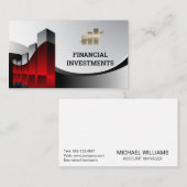 Logo "Finanzielle Grafik" | Gold-Bar Visitenkarte (Vorne/Hinten)