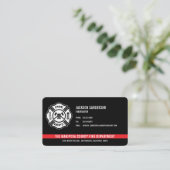 Logo "Firefighter Red Line" für die benutzerdefini Visitenkarte (Stehend Vorderseite)