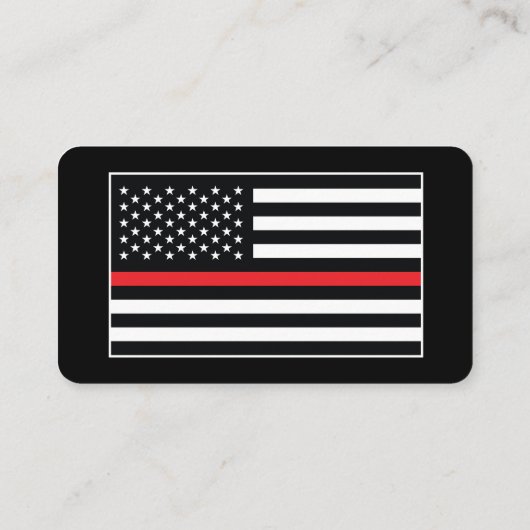 Logo "Firefighter Red Line" für die benutzerdefini Visitenkarte (Rückseite)