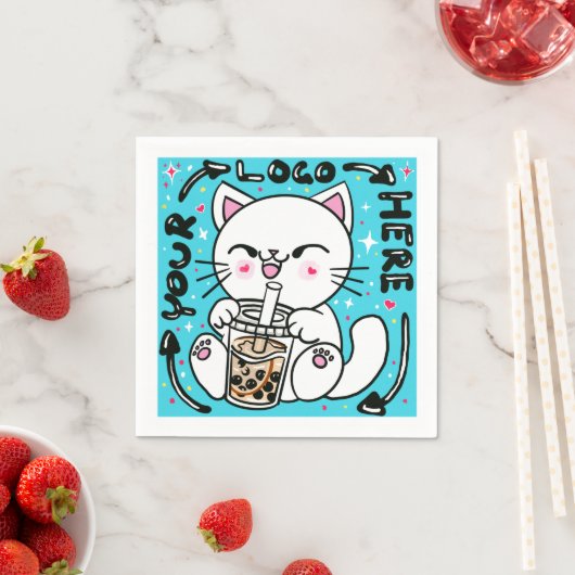 Logo-Firmenmarke Serviette (Beispiel)