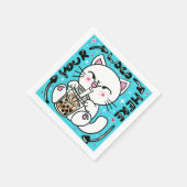 Logo-Firmenmarke Serviette (Ecke)