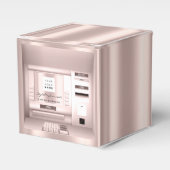 Logo Firmenname ATM Bank Rose Rosa Verpackung Geschenkschachtel (Vorderseite)