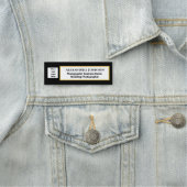 Logo "Firmenname Name Job Name" Namensschild (Beispiel)