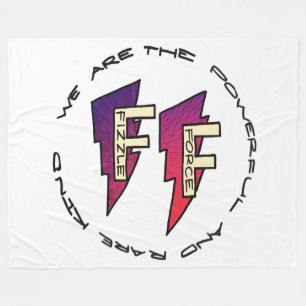 Logo "Fizzze Force" Fleecedecke