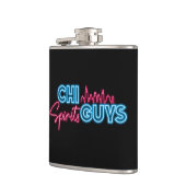 Logo-Flasche Flachmann (Links)