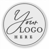 Logo-Flasche für kundenspezifische Unternehmen Aufkleber (Vorderseite)