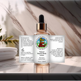 Logo-Flaschenetikett-Etikett 4oz oder Ölabsetzprod Rechteckiger Aufkleber