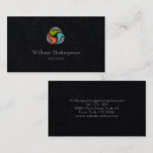 Logo-Floating-Wasserverbindung Visitenkarte (Vorne/Hinten)
