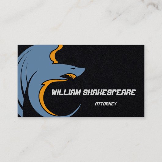 Logo Flying Shark Visitenkarte (Vorderseite)