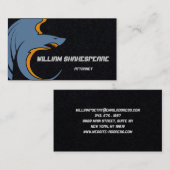 Logo Flying Shark Visitenkarte (Vorne/Hinten)