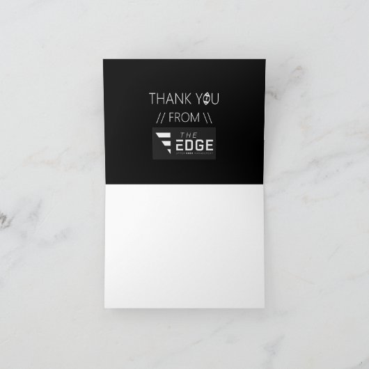 Logo Football MVP Vielen Dank Dankeskarte (Innenseite)