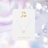 Logo-Foto-Anzeigetafel für Weißgold Ohrring