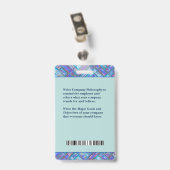 Logo "Foto Bar für Krankenhausmitarbeiter" Ausweis (Rückseite mit Clip)