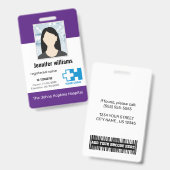 Logo & Foto & BarCode-ID für kundenspezifische Kra Ausweis (Vorder- & Rückseite)