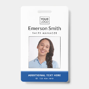 Logo-Foto blau weiß Mitarbeiternamen Titel ID hinz Ausweis