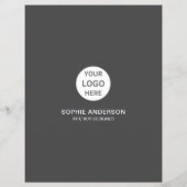Logo-Foto eines Innenausstatters in Grau Professio Flyer (Hinten)